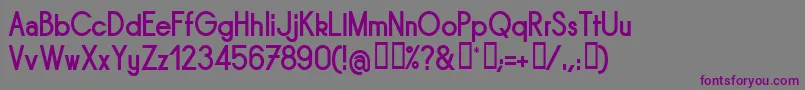 Sornb-fontti – violetit fontit harmaalla taustalla