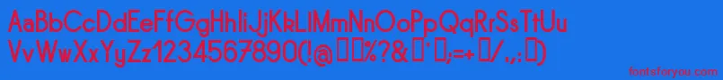 Sornb Font – Red Fonts on Blue Background