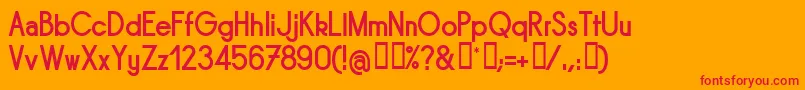 Sornb Font – Red Fonts on Orange Background
