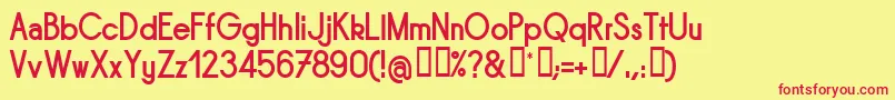 Sornb Font – Red Fonts on Yellow Background