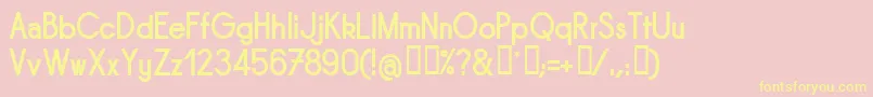 Sornb Font – Yellow Fonts on Pink Background