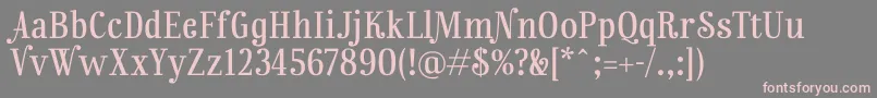 RainbowmansionLf Font – Pink Fonts on Gray Background
