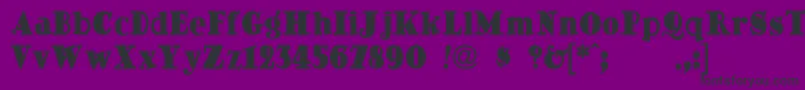 DingDongdaddyo Font – Black Fonts on Purple Background