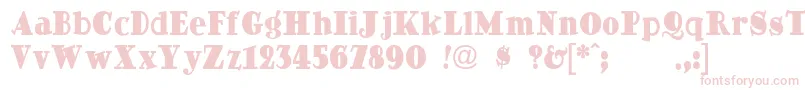 DingDongdaddyo Font – Pink Fonts on White Background