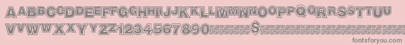 Realtrap Font – Gray Fonts on Pink Background