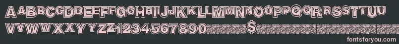 Realtrap Font – Pink Fonts on Black Background