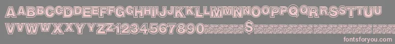 Realtrap Font – Pink Fonts on Gray Background