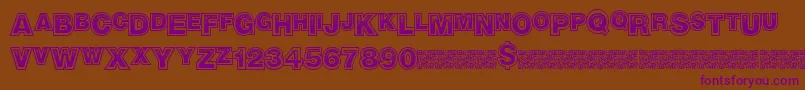 Realtrap Font – Purple Fonts on Brown Background