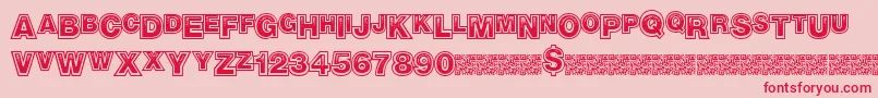 Realtrap Font – Red Fonts on Pink Background