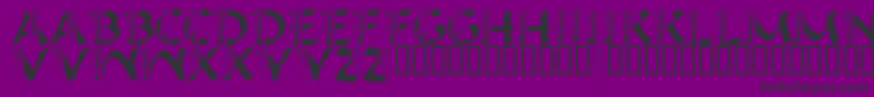 Fonte LmsIHopeYouDance – fontes pretas em um fundo violeta