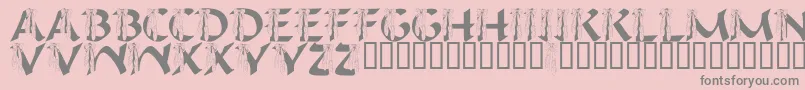 LmsIHopeYouDance Font – Gray Fonts on Pink Background