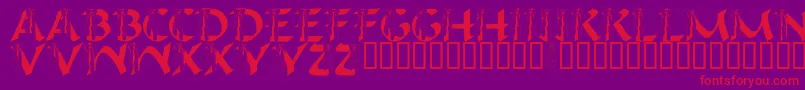 LmsIHopeYouDance Font – Red Fonts on Purple Background