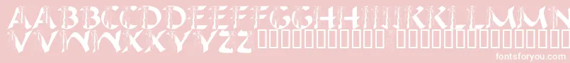 フォントLmsIHopeYouDance – ピンクの背景に白い文字