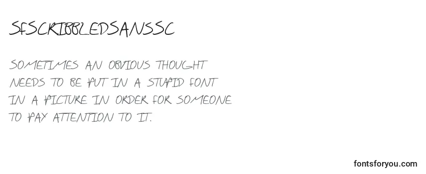 Review of the SfScribbledSansSc Font