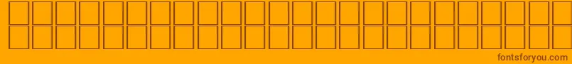 Chartreuseparsonssh Font – Brown Fonts on Orange Background