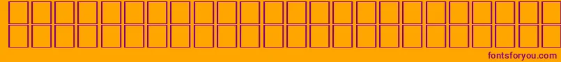 Chartreuseparsonssh Font – Purple Fonts on Orange Background