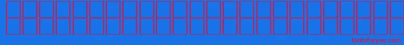 Chartreuseparsonssh Font – Red Fonts on Blue Background