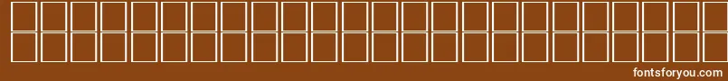 Шрифт Chartreuseparsonssh – белые шрифты на коричневом фоне