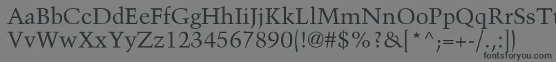 フォントBlackfordSsi – 黒い文字の灰色の背景