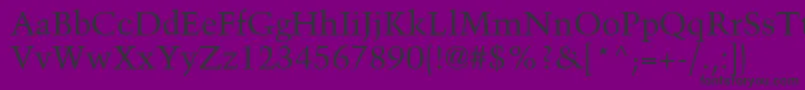 BlackfordSsi Font – Black Fonts on Purple Background