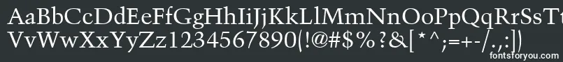 フォントBlackfordSsi – 黒い背景に白い文字