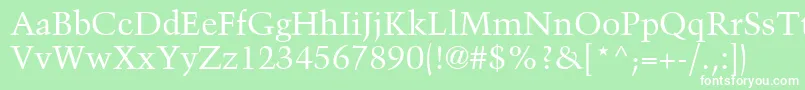 BlackfordSsi Font – White Fonts on Green Background