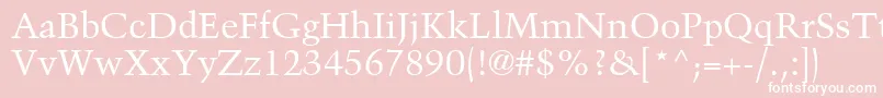 BlackfordSsi Font – White Fonts on Pink Background