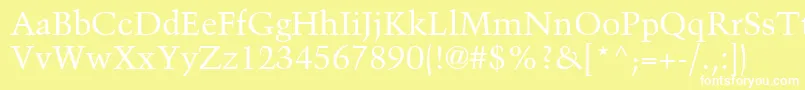 BlackfordSsi Font – White Fonts on Yellow Background