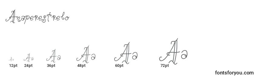 Größen der Schriftart Anaperestrelo