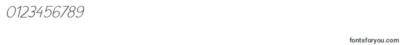 NewCicleFinaItalic-Schriftart – Schriften für Zahlen und Nummern