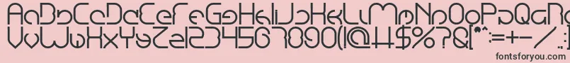 EmmiliaBold Font – Black Fonts on Pink Background