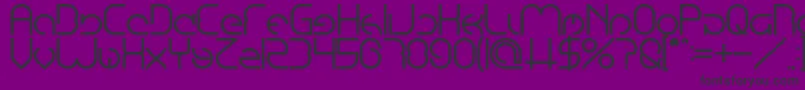 EmmiliaBold Font – Black Fonts on Purple Background