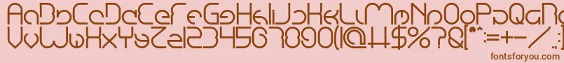 EmmiliaBold Font – Brown Fonts on Pink Background