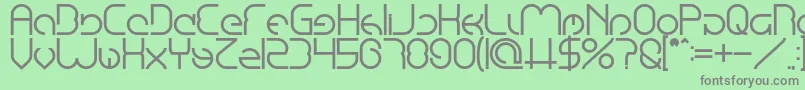 EmmiliaBold Font – Gray Fonts on Green Background