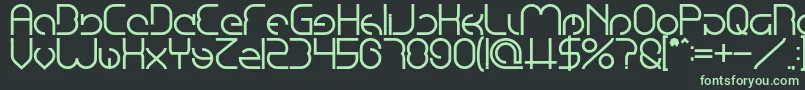 EmmiliaBold Font – Green Fonts on Black Background