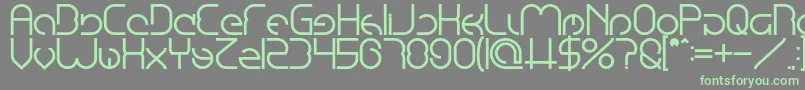 EmmiliaBold Font – Green Fonts on Gray Background