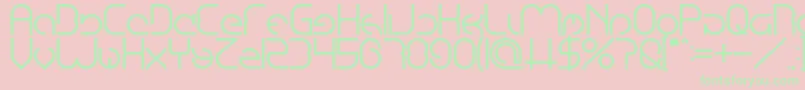 EmmiliaBold Font – Green Fonts on Pink Background
