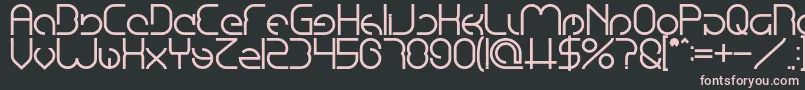 EmmiliaBold Font – Pink Fonts on Black Background