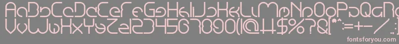 EmmiliaBold Font – Pink Fonts on Gray Background