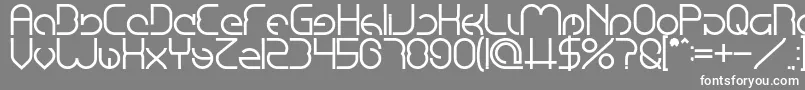 フォントEmmiliaBold – 灰色の背景に白い文字