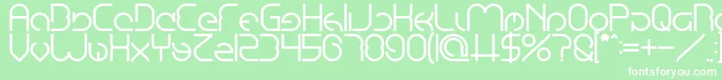 EmmiliaBold Font – White Fonts on Green Background