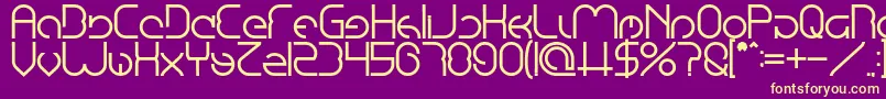 EmmiliaBold Font – Yellow Fonts on Purple Background