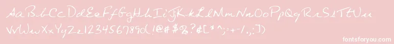 fuente Lehn080 – Fuentes Blancas Sobre Fondo Rosa
