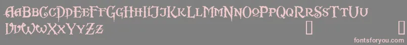 Sc Font – Pink Fonts on Gray Background