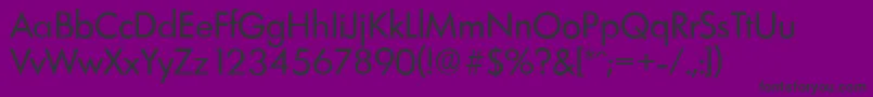 LimerickserialRegular Font – Black Fonts on Purple Background