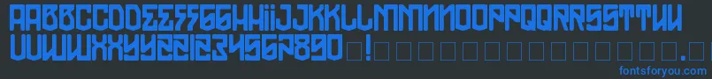 TheModernPirates Font – Blue Fonts on Black Background