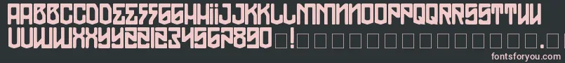 TheModernPirates Font – Pink Fonts on Black Background