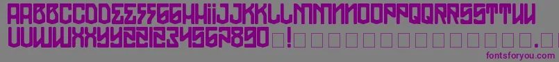 TheModernPirates Font – Purple Fonts on Gray Background