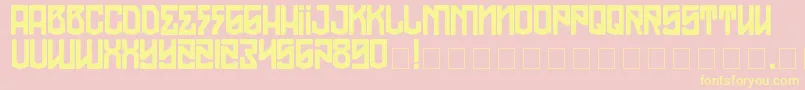 TheModernPirates Font – Yellow Fonts on Pink Background