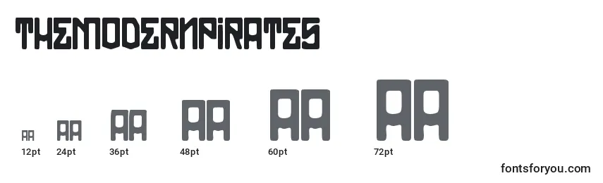 TheModernPirates Font Sizes